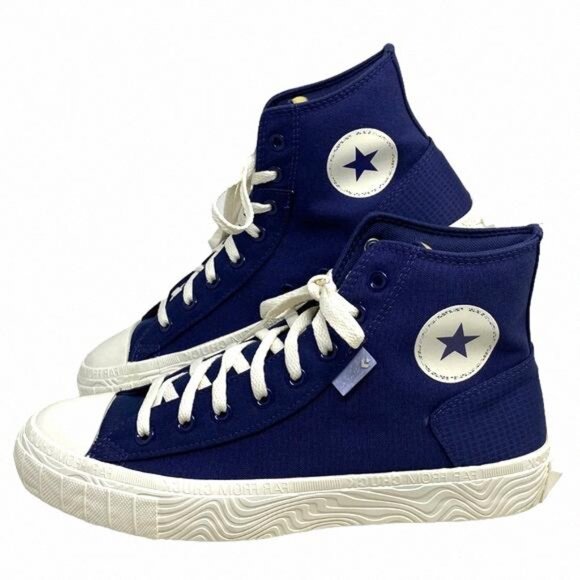 Converse Other - Converse Chuck Taylor High Canvas Navy White Sneakers A04529C Custom Men's Skate
